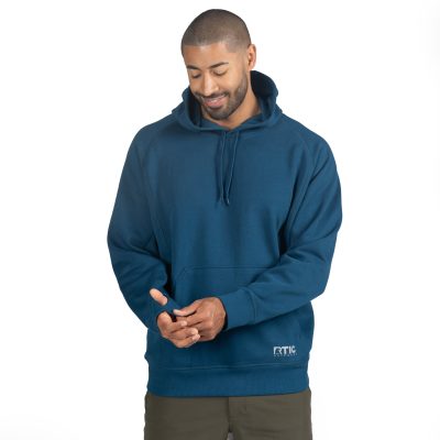 Water-Repellent Pullover Hoodie - Relaxed Fit - M