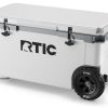 72 QT Ultra-Light Wheeled Cooler - White & Grey